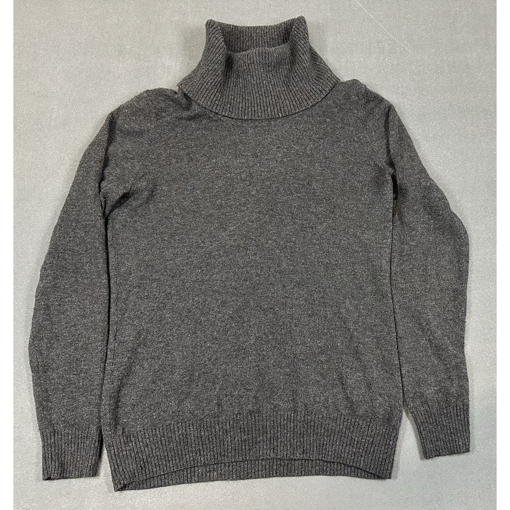 Uniqlo Turtleneck Sweater Womens Size Large Merino Wool Cashmere Blend